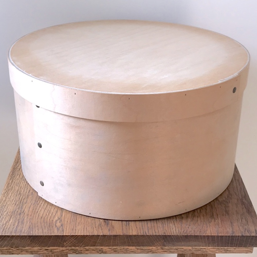 Amish Made Wood Hat Box Storage Box